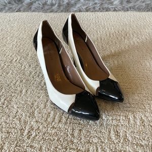 Beautiful black and white pumps